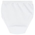 Baby Girls White and Pink Smocked Dress, 1, hi-res