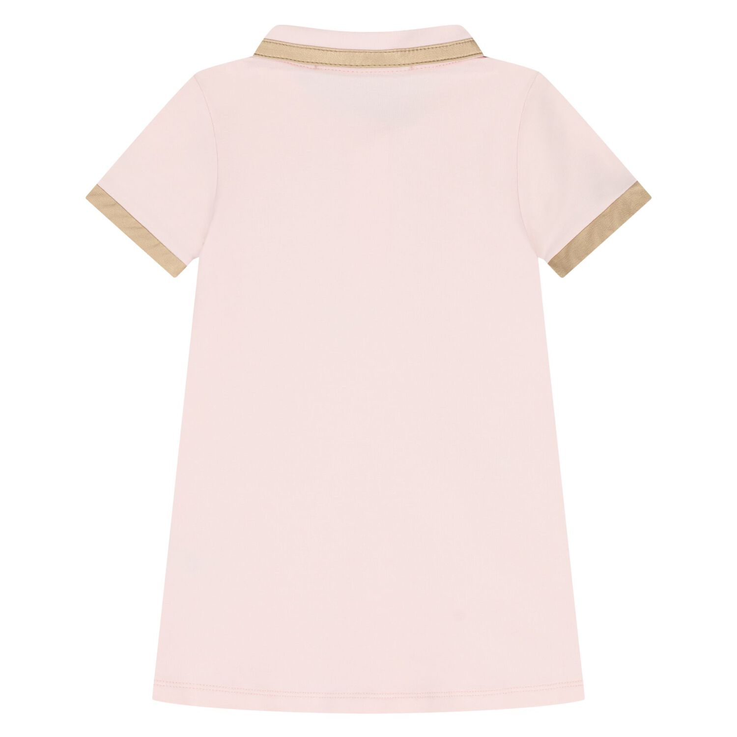 Younger Girls Pink Logo Dress, 2, hi-res