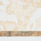 White & Beige Geo Map Logo Baby Blanket, 1, hi-res