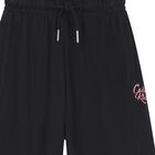 Girls Black Logo Trousers, 1, hi-res