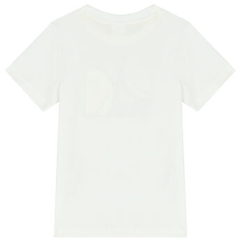 White Smiley Logo T-Shirt