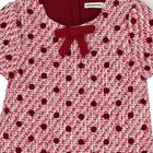 Girls Burgundy & White Tweed Dress, 1, hi-res