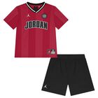 Boys Red & Black Jordan Logo Shorts Set, 1, hi-res
