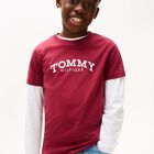 Boys Red Logo T-Shirt, 3, hi-res