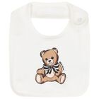 Baby Girls White Teddy Bear Logo Babygrow Gift Set, 2, hi-res