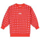 Girls Red & Pink Logo Sweatshirt, 1, hi-res