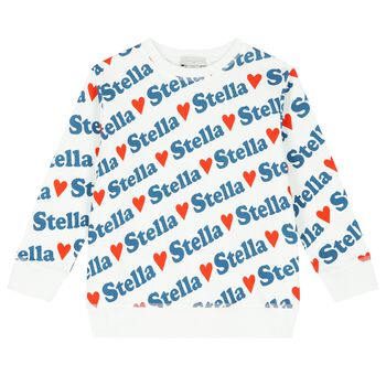 Girls Ivory Logo Sweatshirt