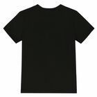 Girls Black Embellished T-Shirt, 1, hi-res