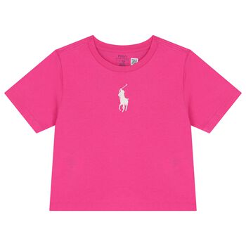 Girls Pink Logo T-Shirt