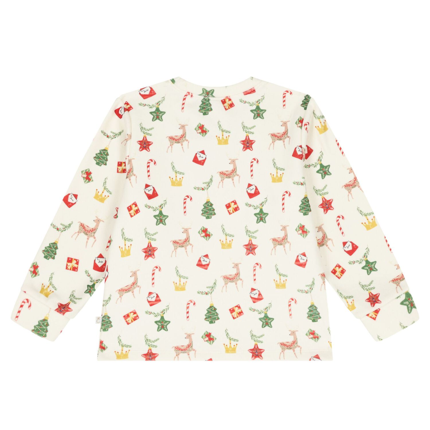 Boys Ivory Festive Pyjamas, 1, hi-res image number null