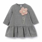 Younger Girls Grey Dress, 1, hi-res