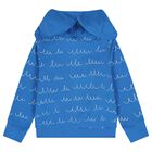 Boys Blue Yeti Hooded Zip Up Top, 1, hi-res