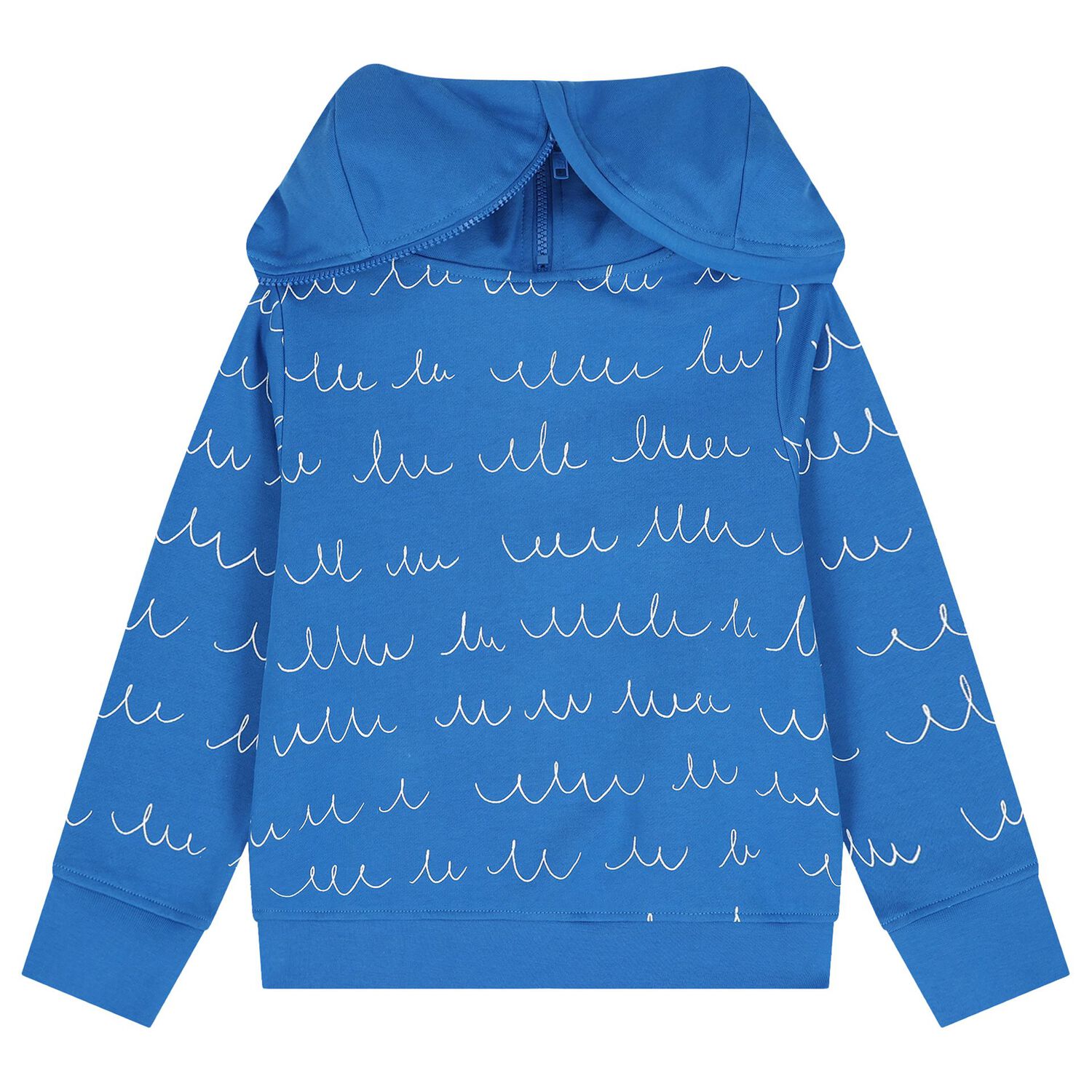 Boys Blue Yeti Hooded Zip Up Top, 1, hi-res