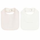 Ivory & Pink Logo Baby Bibs ( 2-Pack ), 2, hi-res