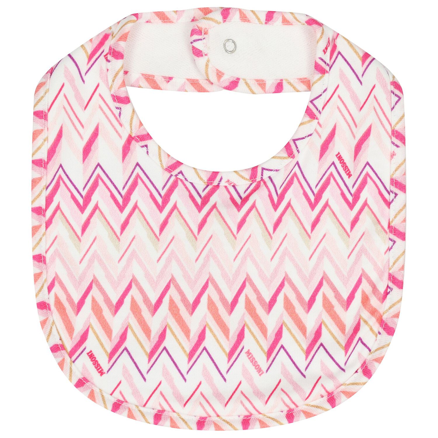 Baby Girls White & Pink Teddy Bear Zig Zag Babygrow Gift Set, 1, hi-res