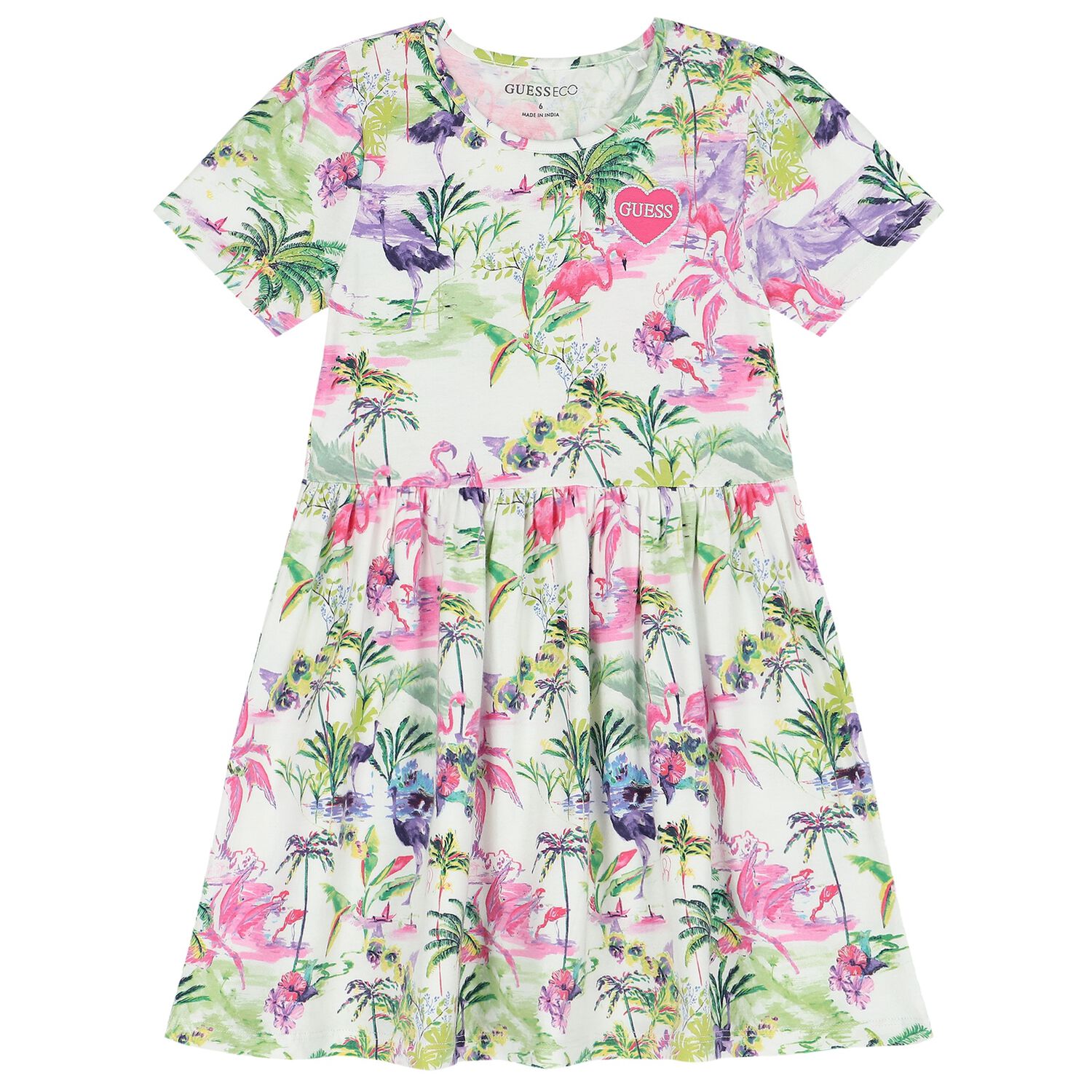 Botanical Print T-Shirt Dress, 1, hi-res image number null