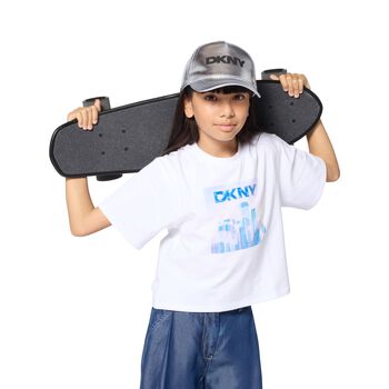 Girls White Logo T-Shirt