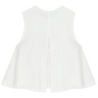 Girls White & Red Shorts Set, 1, hi-res