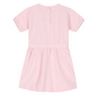 Younger Girls Pink Logo Dress, 1, hi-res