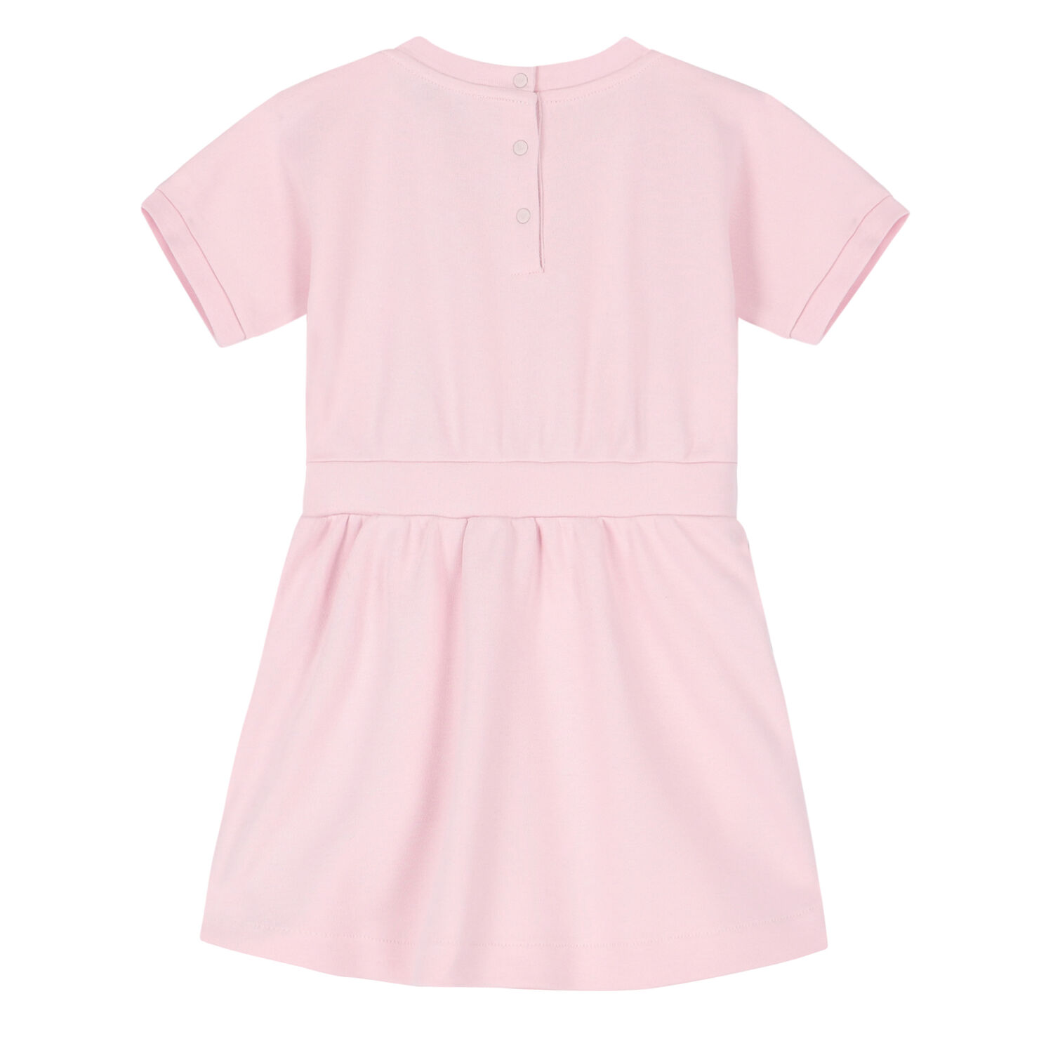 Younger Girls Pink Logo Dress, 1, hi-res