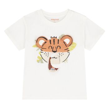 Younger Boys Ivory Lion T-Shirt