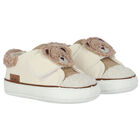 Ivory Teddy Bear Pre Walker Shoes, 1, hi-res