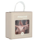 Baby Girls Pink Bow Pre Walker Shoes, 2, hi-res