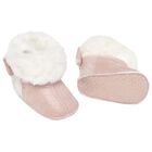 Baby Girls Pink Faux Fur Pre-Walker Boots, 1, hi-res