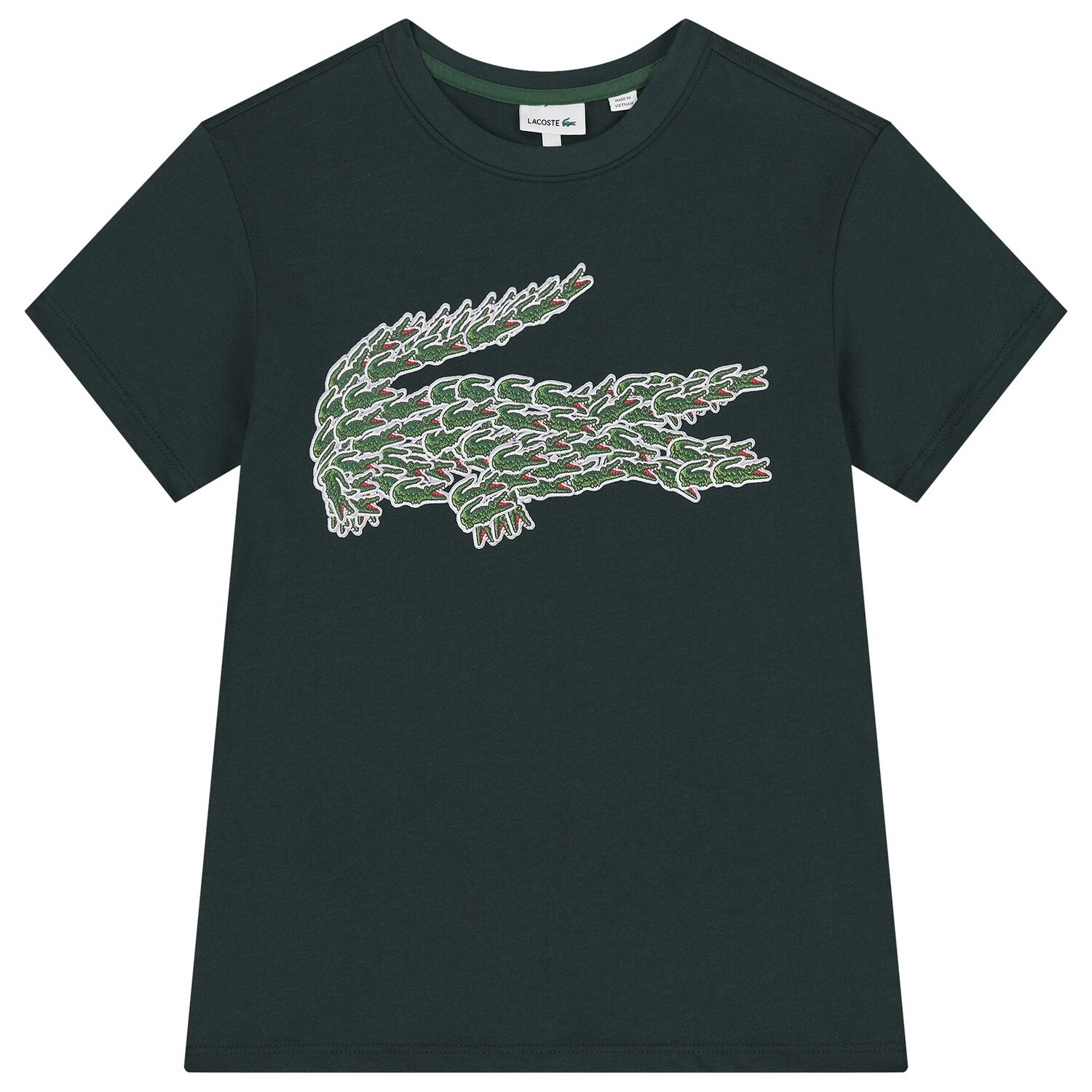 Boys Green Logo T-Shirt, 3, hi-res