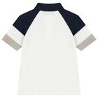 Boys White Polo Shirt, 1, hi-res