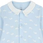 Baby Boys Blue Whale Babygrow, 1, hi-res