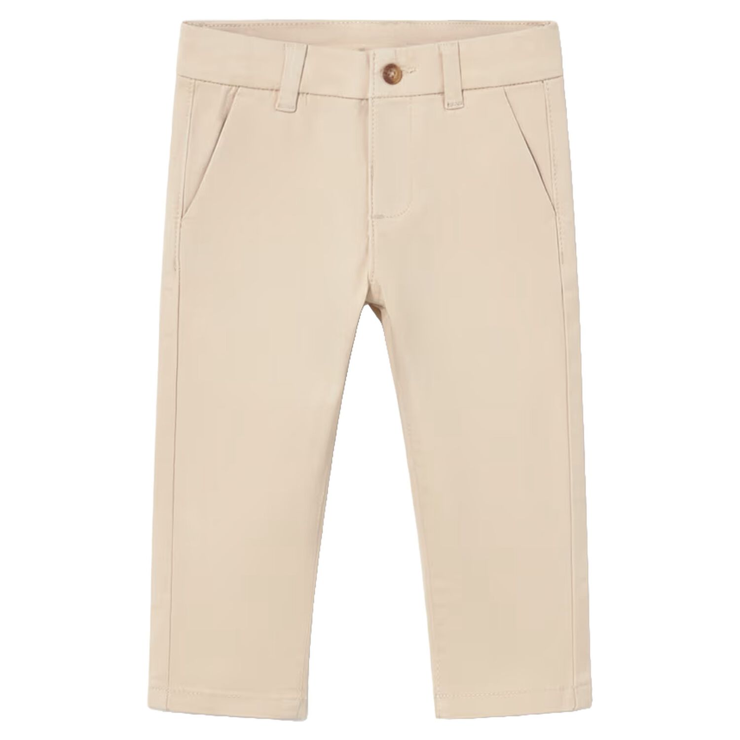 Younger Boys Beige Trousers, 1, hi-res