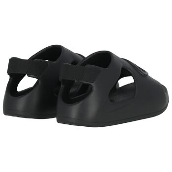 Younger Boys Black Campus Sliders