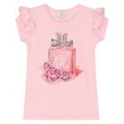 Girls Pink Perfume Bottle Skirt Set, 1, hi-res