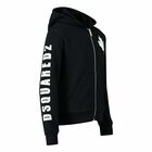 Boys Black Hooded Logo Top, 1, hi-res