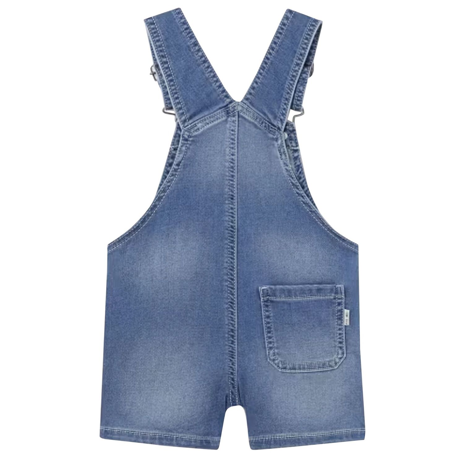 Younger Boys Blue Denim Dungaree, 1, hi-res image number null
