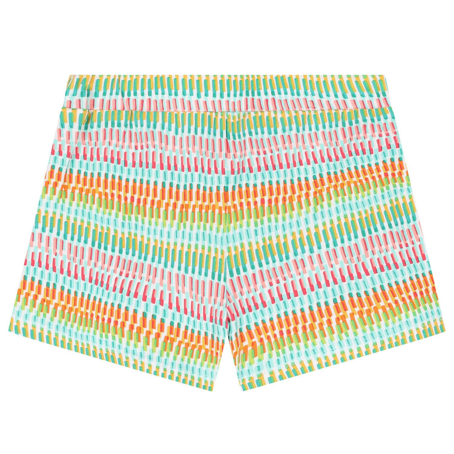 Girls Green & White Shorts Set, 1, hi-res image number null