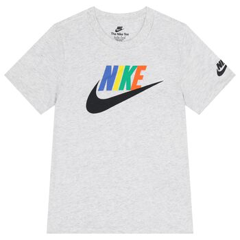 Nike Kids Boys Grey Logo T-Shirt, 1 Boys Grey Logo T-Shirt