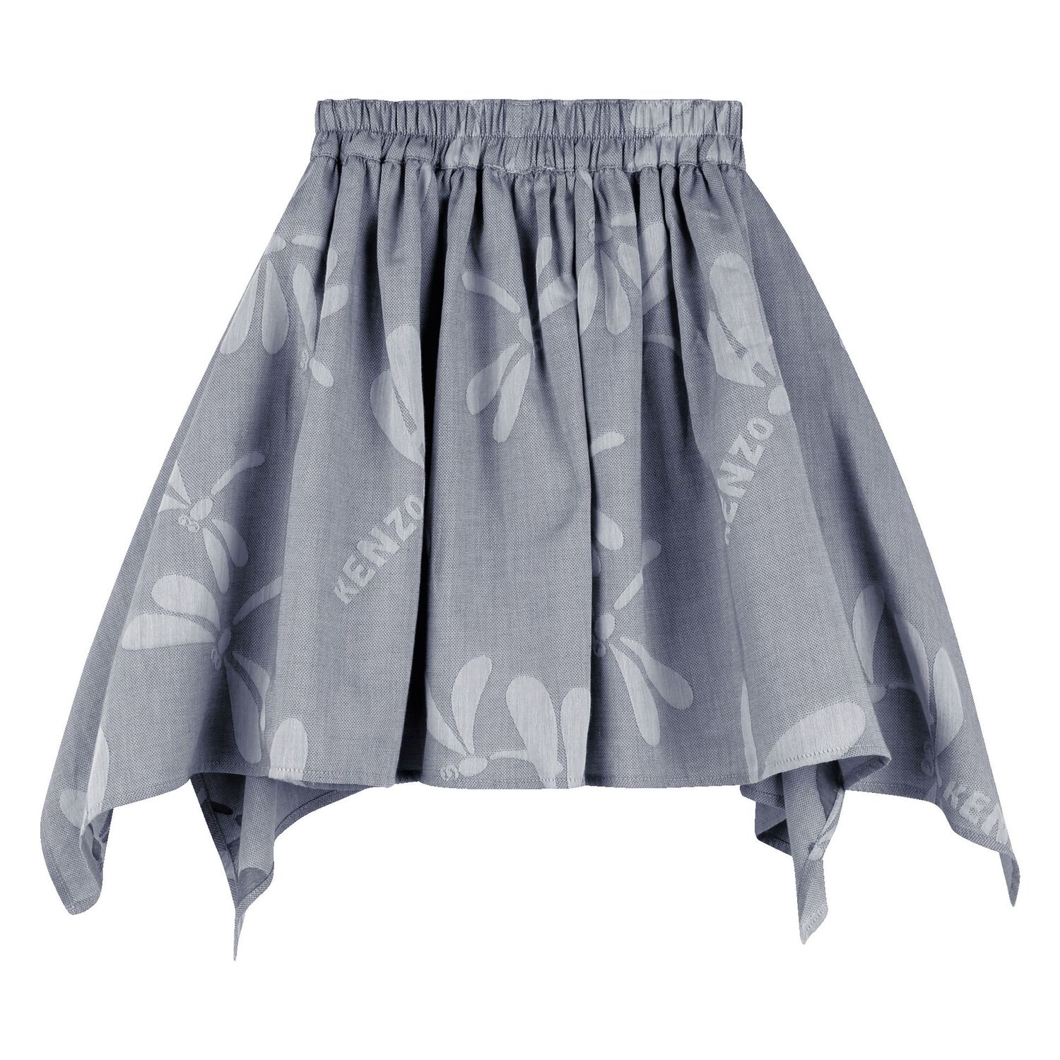 Girls Blue Dragonflies Skirt, 1, hi-res