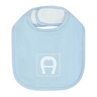 Baby Boys Blue & White Logo Babygrow Set, 1, hi-res