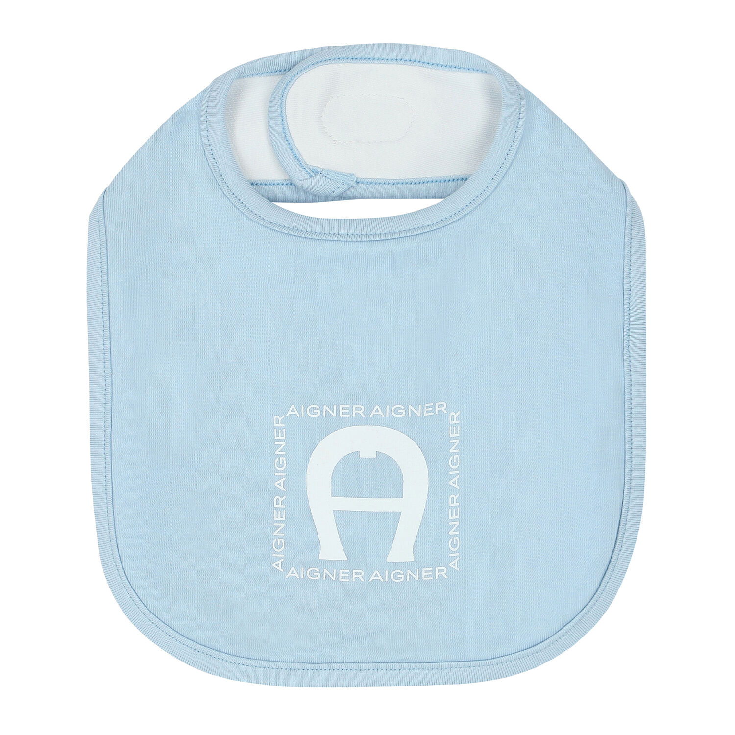 Baby Boys Blue & White Logo Babygrow Set, 1, hi-res