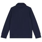 Boys Navy Blue Logo Sweatshirt, 1, hi-res