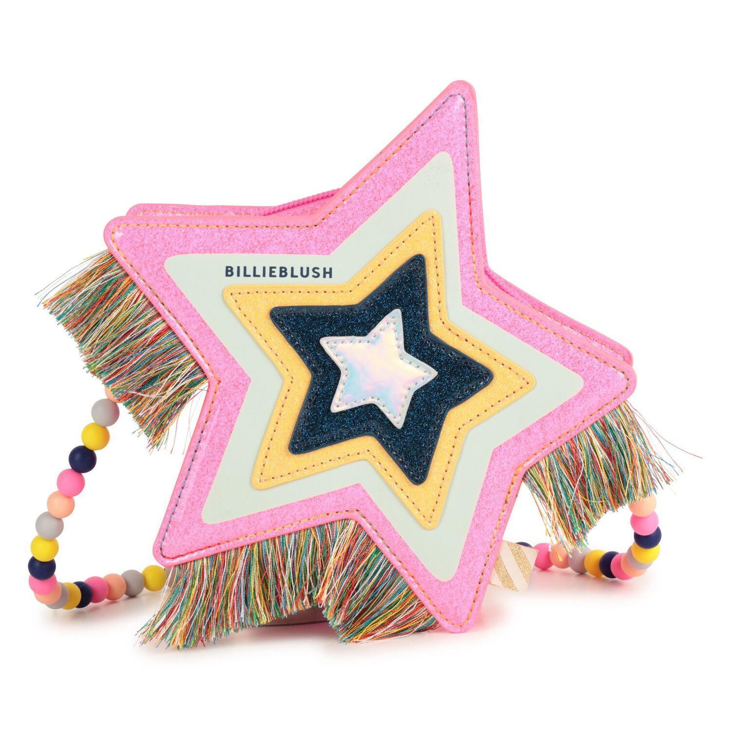 Girls Pink Star Bag, 1, hi-res