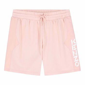 Girls Pink Logo Shorts