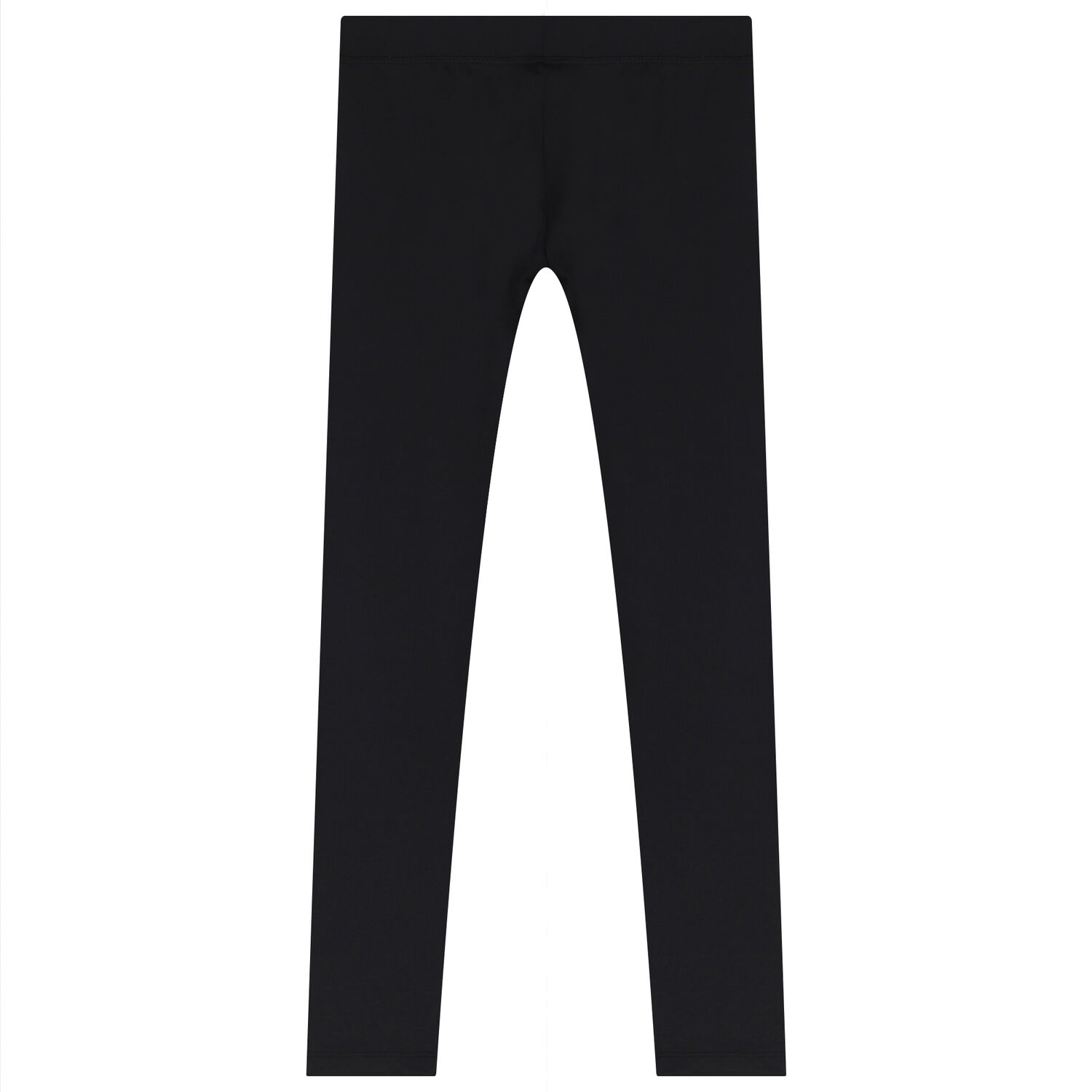 Girls Black Logo Leggings, 1, hi-res image number null