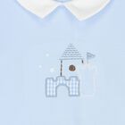 Baby Boys Blue Romper, 2, hi-res
