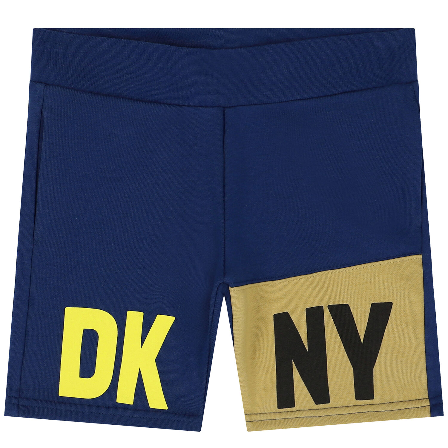 Boys Navy & Khaki Green Logo Shorts, 2, hi-res
