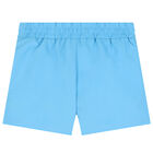 Boys Blue Logo Swim Shorts, 1, hi-res