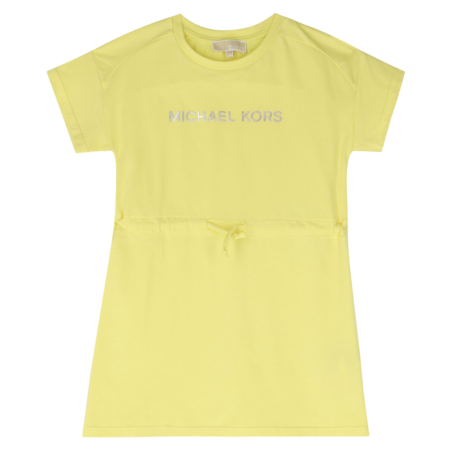 Girls Yellow Logo Dress, 1, hi-res