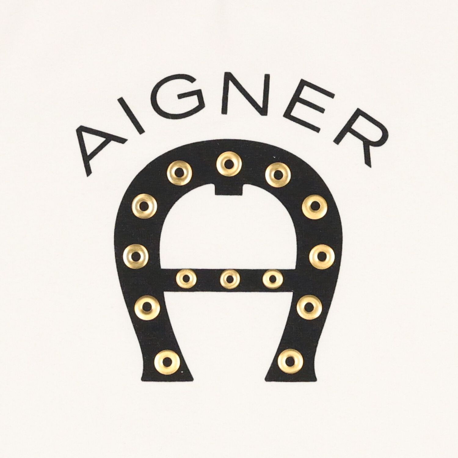Girls Ivory & Black Logo T-Shirt, 1, hi-res